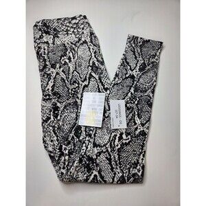LuLaRoe OS One Size 2-10 Leggings BLACK SNAKE SKIN Print Buttery Soft